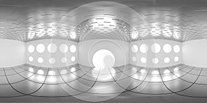 4K HDRI map, spherical environment panorama background, modern interior light source rendering in grey scales 3d equirectangular