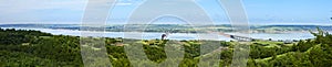 180 degree panorama of missouri river photo