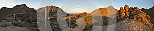 180 degree panorama of sonoran desert photo