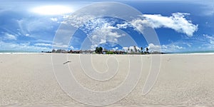 360 degree spherical panorama Bangsak beach khao lak Phangnga p photo