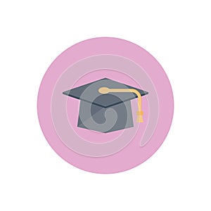 Degree vector flat colour icon
