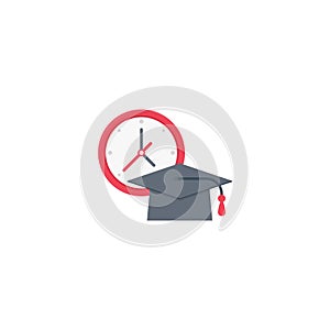 Degree vector flat colour icon