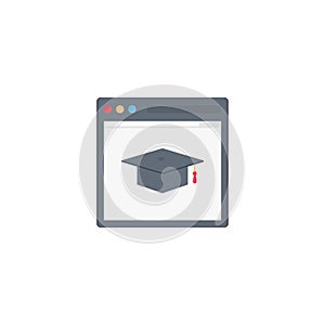 Degree vector flat colour icon