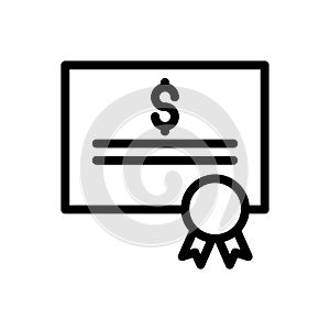 Degree  vector thin line icon