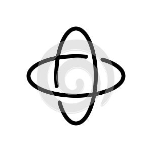 Degree vector thin line  icon