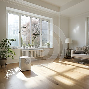 dehumidifier electronic device In the bright space of the house