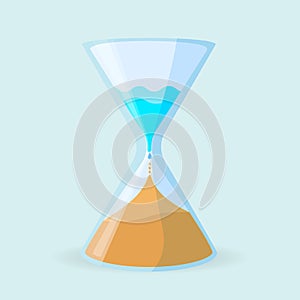 Dehumidifier icon in form of clock vector illustration photo