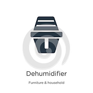 Dehumidifier icon vector. Trendy flat dehumidifier icon from furniture and household collection isolated on white background.