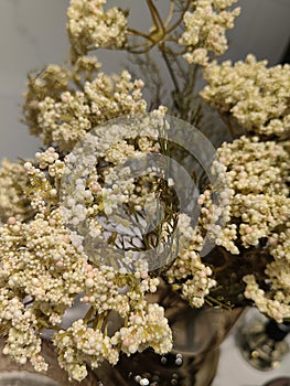 Dehydrate decoration of colorful bouquet of flowers photo