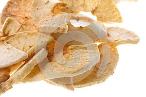 Dehydrated Apple Slices Isolated photo