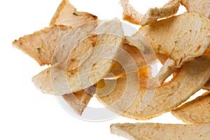 Dehydrated Apple Slices Isolated