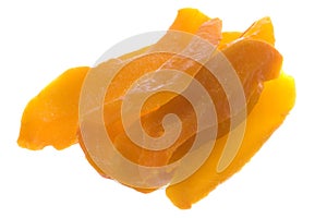 Dehydrated Sliced Mango Isolated