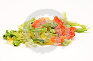 Dehydrated vegetables photo