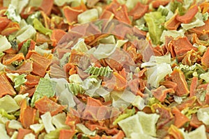 Dehydrated vegetables photo