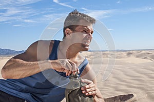 Dehydration in desert