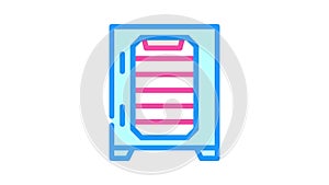 dehydrator laboratory equipment color icon animation