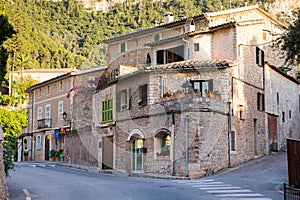 Deia traditional stone village in Majorca Tramuntana mountain Balearic Spain.Beautiful village in Mallorca Deia
