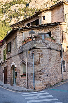 Deia traditional stone village in Majorca Tramuntana mountain Balearic Spain.Beautiful village in Mallorca Deia