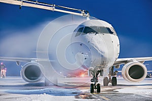 Deicing of airplane