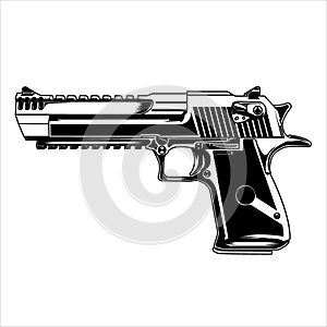 Deign vector gun Desert Eagle