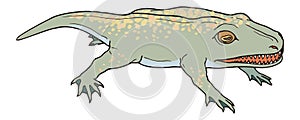 deinosuchus dinosaur ancient vector illustration transparent background