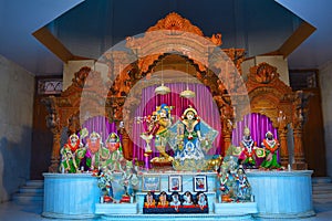 Deities of Shree Radha Gopal mandir ISKCON Aravade, Tasgaon near Sangli, Maharashtra