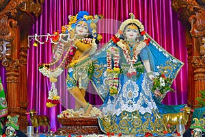 Deities of Shree Radha Gopal mandir ISKCON Aravade, Tasgaon near Sangli, Maharashtra