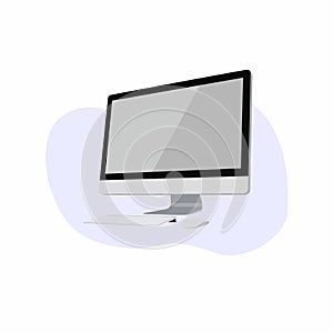 Dekstop Computer Vector Illustration Icon Isolated
