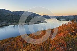 Colorful Foliage Beautiful Sunlight Lake Hodges photo