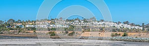 Del Mar, California- Panorama of apartments and houses along the San Dieguito Lagoon photo