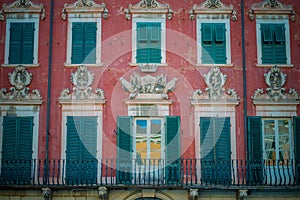 `Del Medico` Palace, historical building in Carrara, Tuscany, Italy