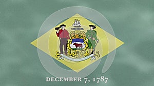 Delaware dense flag fabric wavers, background loop