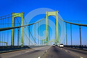 Delaware memorial bridge road in USA photo