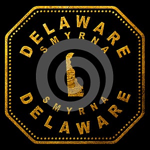 Delaware Smyrna Seal Map Design