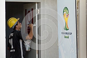 Delay in the works of the FIFA World Cup 2014 Brazil