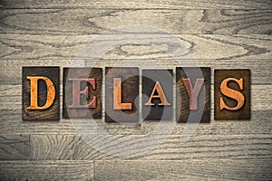 Delays Wooden Letterpress Theme