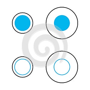 Delboeuf optical illusion of relative size perception