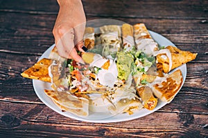 A delcious quesadillas platter