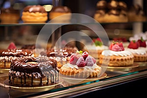 Delectable Desserts in Glass Display