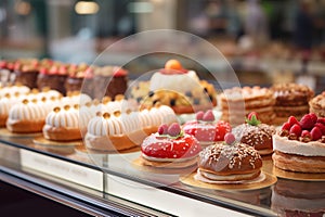 Delectable Desserts in Glass Display