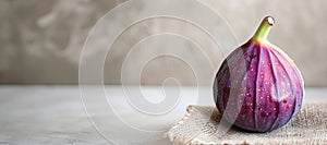 the delectable fig, a sweet and ripe purple fruit that embodies organic goodness