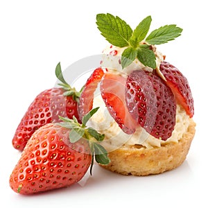 Delectable Food Item Isolated on White