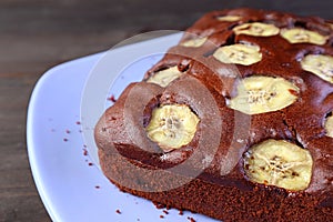 Delectable Homemade Wholemeal Chocolate Banana Cake