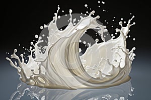 Delectable Milk yogurt splash. Generate Ai