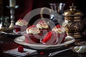 Delectable moist red velvet cupcakes