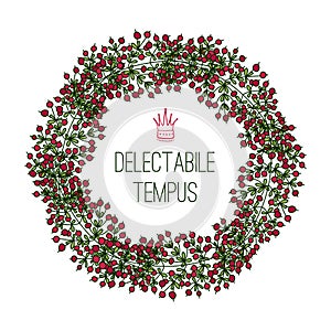 Delectable Tempus, wreath