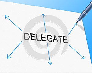 Delegate Delegation Means Team Manager And Assign