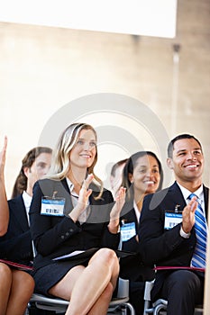 Delegates Listening To Speaker