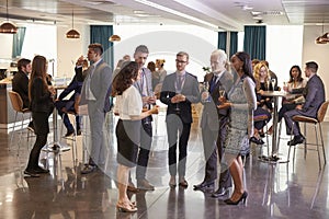 Delegates Networking At Conference Drinks Reception photo