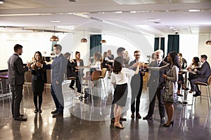 Delegates Networking At Conference Drinks Reception photo